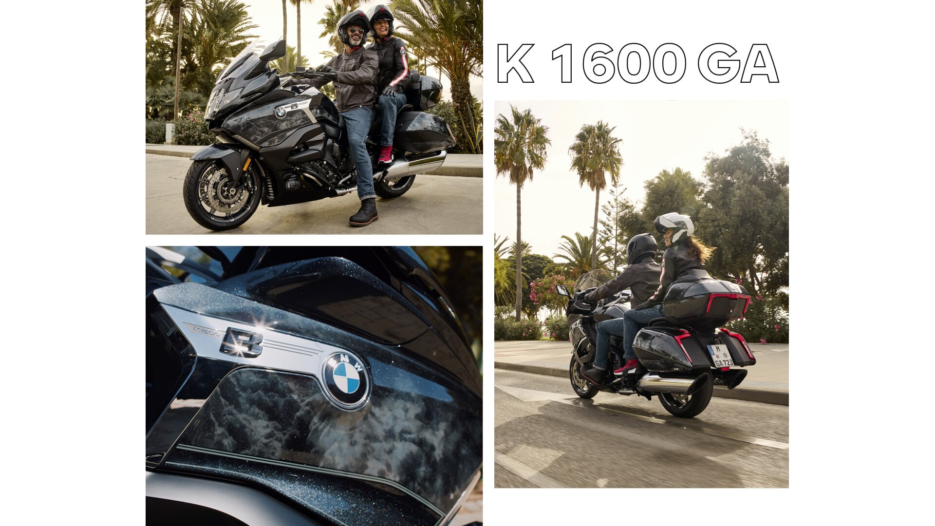 La K 1600 B en el modelo especial Midnight de la Option 719 estacionada de perfil