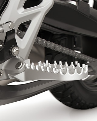 Estriberas de enduro y asistente de cambio Pro de la F 450 GS de BMW Motorrad