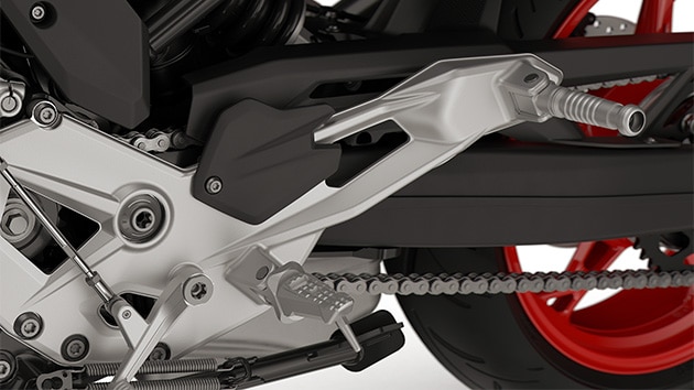 The footrests of the F 900 R from BMW Motorrad